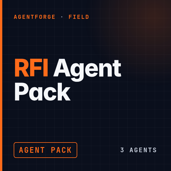 RFI Agent Pack cover